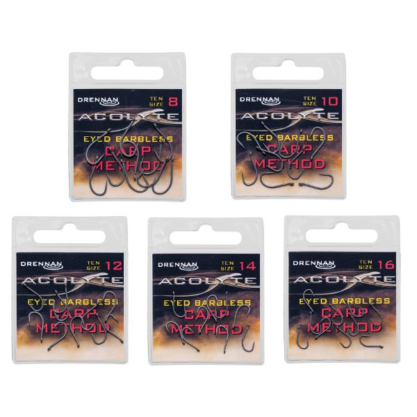 Drennan Acolyte Carp Method Hooks Barbless