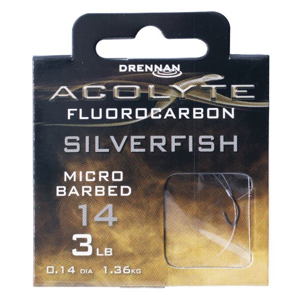 Drennan Acolyte Silverfish Fluorocarbon - Size 14 | 3lb