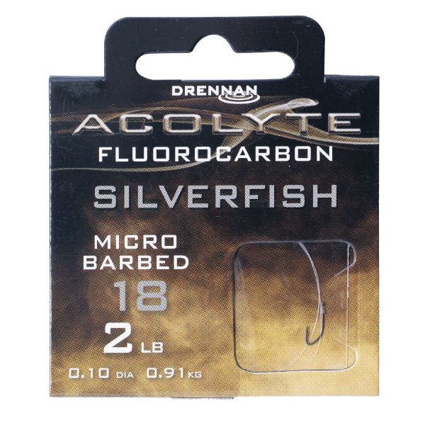 Drennan Acolyte Silverfish Fluorocarbon - Size 18 | 2lb