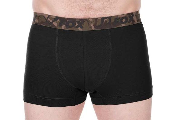 Fox Boxer Shorts - Khaki/Black - Medium