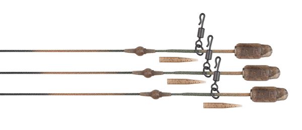 Fox Edges Heli-Clip Rigs 50lb Leadcore 3pcs - Camo