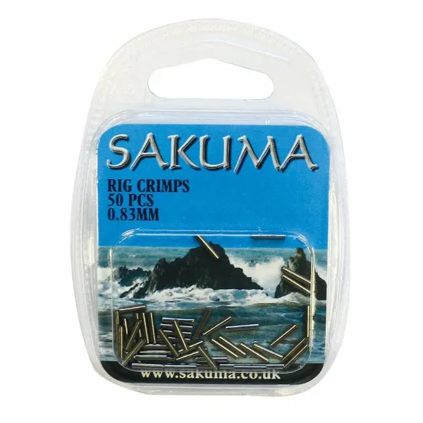 Sakuma Rig Crimps Pack of 50-Piece - 0.83 mm