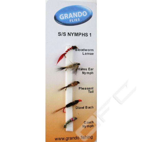Dragon Grando Short Shank Nymphs - x5 Selection