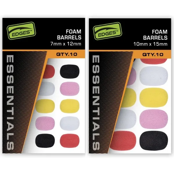 Fox Essentials Edges Foam Barrels - 7mm x 12mm
