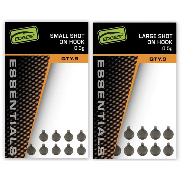 Fox Essentials Edges Large Shot On Hook - 0.5g
