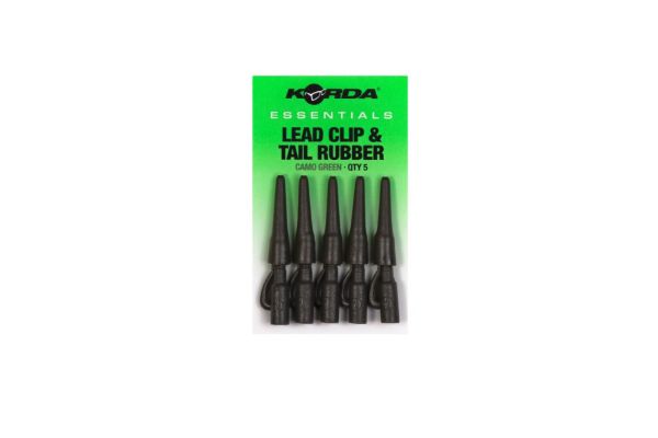 Korda Lead Clip & Tail Rubber - Camo Green