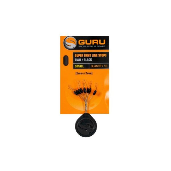 Guru Super Tight Line Stop Oval Black - Small