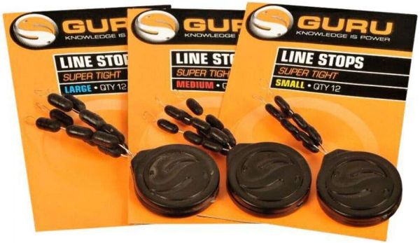 Guru Super Tight Line Stop Oval Black
