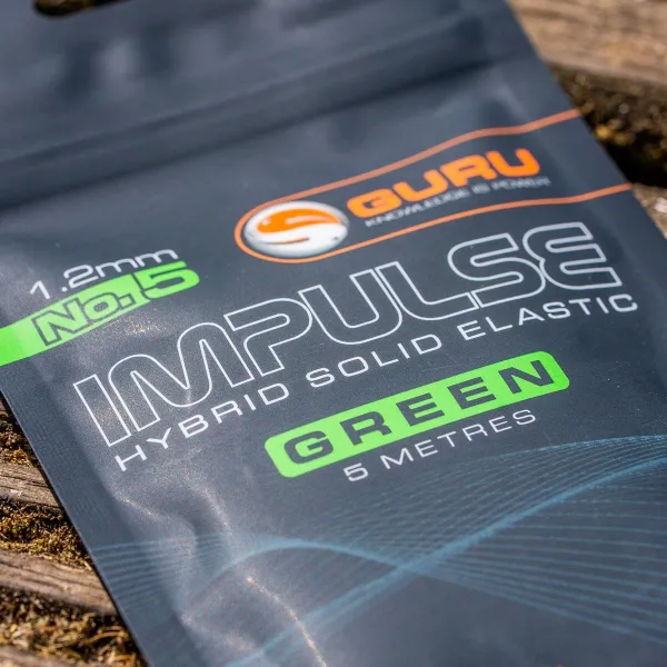 Guru Impulse Hybrid Elastic 5m - Green: 1.2mm