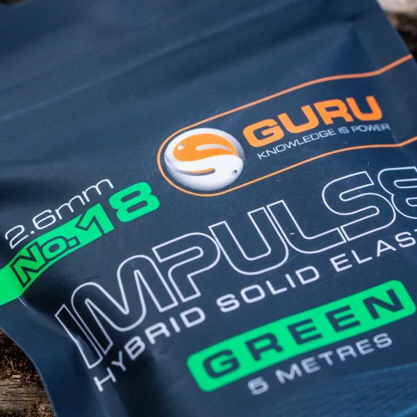Guru Impulse Hybrid Elastic 5m - Green: 2.6mm