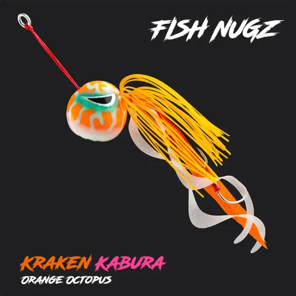 Wild Seas Fish Nugz Kraken Kabura - Orange Cuttle